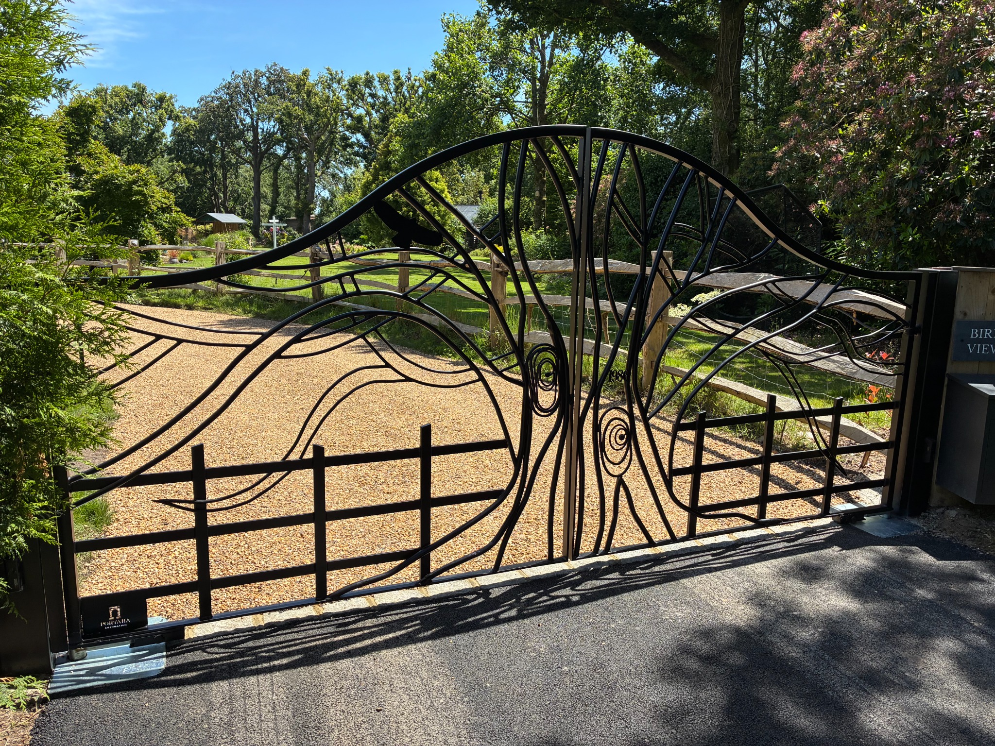 Bespoke decorative metal gate